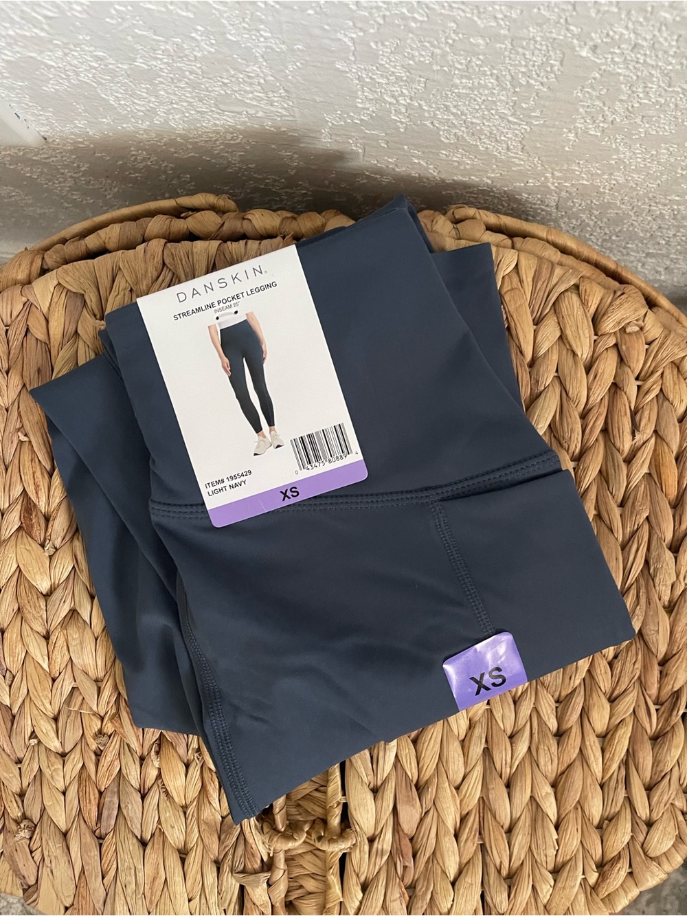 Danskin Streamline Pocket Leggings - Navy